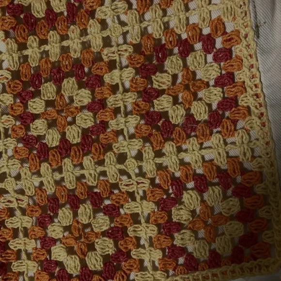 Wild Fable Jean Shorts Yello and Orange Distressed Hem - Picture 2 of 4